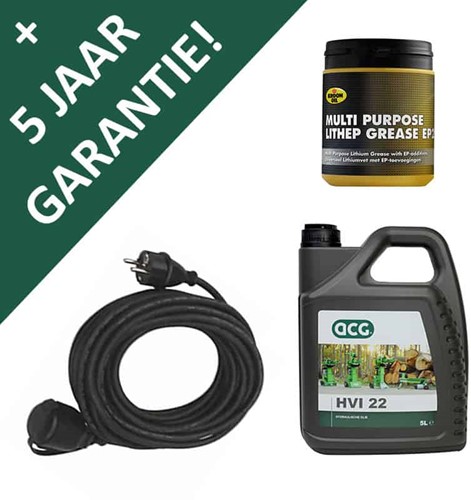 Wartungspaket Holzspalter 230v + 25m Kabel + 5 Jahre Garantie