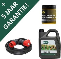Onderhoudspakket houtklovers 400V + 25M KABEL + 5 JAAR GARANTIE