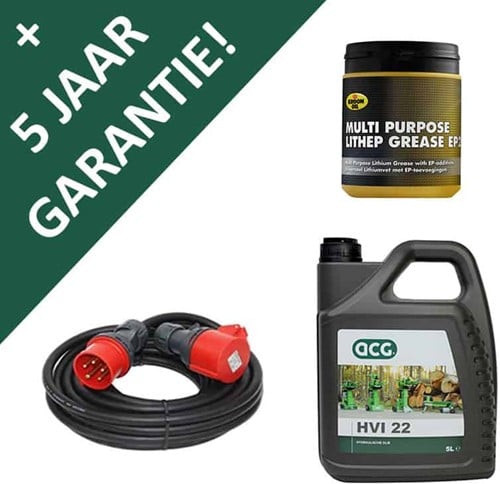 Onderhoudspakket houtklovers 400V + 10M KABEL + 5 JAAR GARANTIE