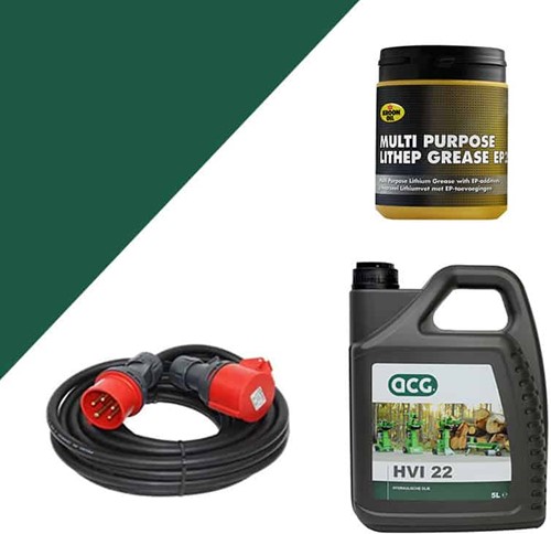Onderhoudspakket houtklovers 400V + 10M KABEL | ACG Holten