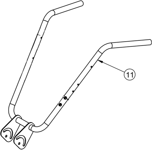 ACG-Onkruidborstelmachine 750-COMFORT-CELAN / 011 Bovenste handvat