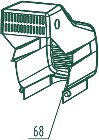Compressor ACG-50-10-BASIC -68 / Propeller deksel