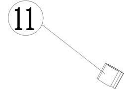 ACG Rasenmäherteile-51-011-Kabelklemme