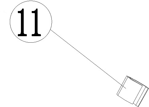 ACG Rasenmäherteile-51-011-Kabelklemme