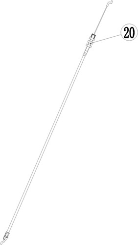 ACG Rasenmäherteile-51-020-Kabel-für-Radantrieb-FL240-1200