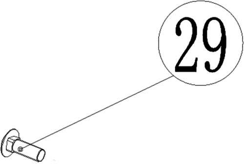 ACG Rasenmäherteile-51-029-Sperrbolzen-M8