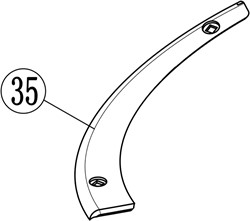 ACG Rasenmäherteile-51-035-Dekorationskappe-rechts