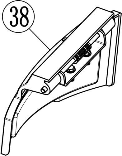 ACG Rasenmäherteile-51-038-Seitenauswurf-Stopfen
