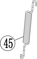 ACG Rasenmäherteile-51-045-Feder-für-Radantrieb