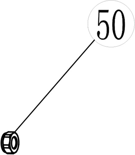 ACG Rasenmäherteile-51-050-Selbstsichernde-Mutter-M5