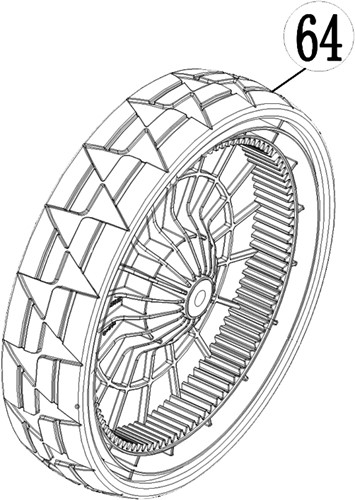 ACG Rasenmäherteile-51-064-Hinterrad