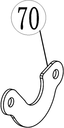 ACG Rasenmäherteile-51-070-Abstandhalter-Hinterachse