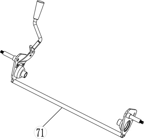 ACG Rasenmäherteile-51-071-Rad-Achse-Hinterachse