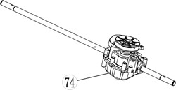 ACG Rasenmäherteile-51-074-Radzahnradsatz