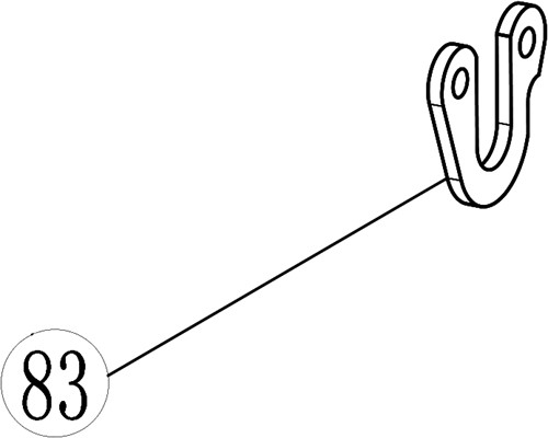 ACG Rasenmäherteile-51-083-Vorderachsbügel