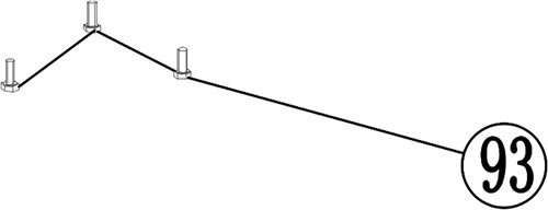 ACG Rasenmäherteile-51-093-Bolzen-Motor-Befestigung