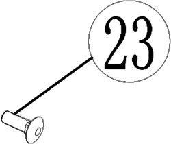 ACG Rasenmäherteile-53-023-Sperrbolzen-M8