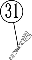 ACG Rasenmäherteile-53-031-Hinterachshalter