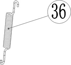 ACG Rasenmäherteile-53-036-Feder-für-Radantrieb