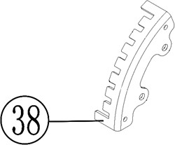 ACG Rasenmäherteile-53-038-Höhenverstellungshalter