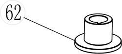 ACG Rasenmäherteile-53-062-Messeradapter