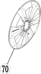 ACG Rasenmäherteile-53-070-Radkappe-groß-hinten