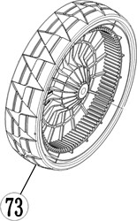 ACG Rasenmäherteile-53-073-Rad-hinten