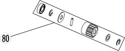 ACG Rasenmäherteile-53-080-2-Satz-Rad-hinteres linkes rad