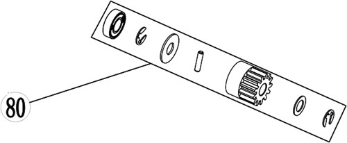 ACG Rasenmäherteile-53-080-2-Satz-Rad-hinteres linkes rad