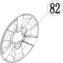 ACG Rasenmäherteile-53-082-Radkappe-groß-vorne