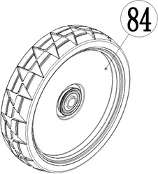 ACG Rasenmäherteile-53-084-Vorderrad