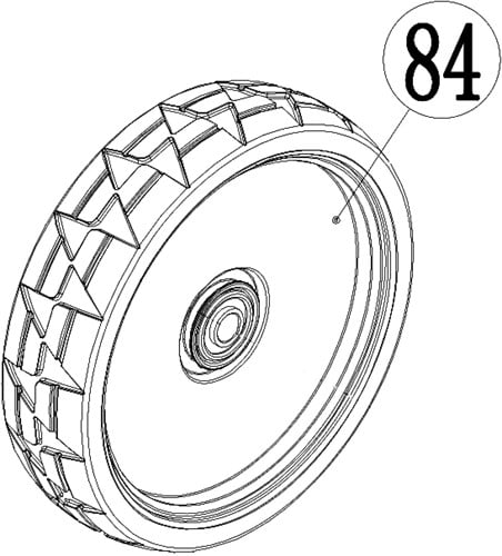 ACG-grasmaaieronderdelen-53-084-Voorwiel