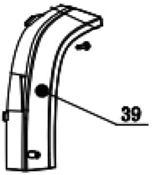 Hogedrukreiniger ACG-3200-225-COMFORTPRO-39 / Rechter wiel plaat