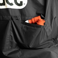 Afdekhoes voor kloofmachine met ruime zakken voor verlangkabel