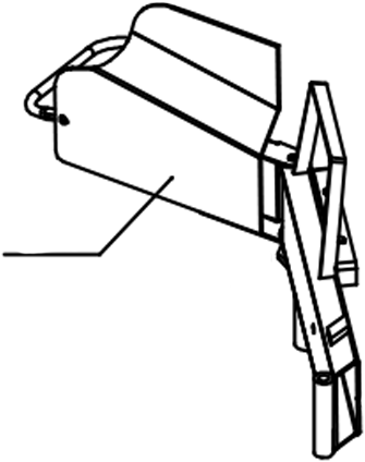 Kloofmachine-JJ-DUAL (12t-110-111)(16t-110-111) / Armbehuizing voor en achter links