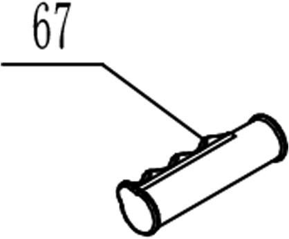 Kloofmachine-JJ-DUAL (12t-067)(16t-053) / Rubber handvat voor derde wiel standaard