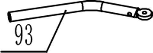 Kloofmachine-JJ-DUAL (12t-093)(16t-093) / Bedieningshendel buis voor
