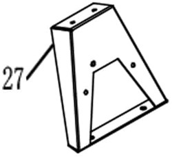 Holzspalter ACG 7L230-27 / Vorderer Fuß