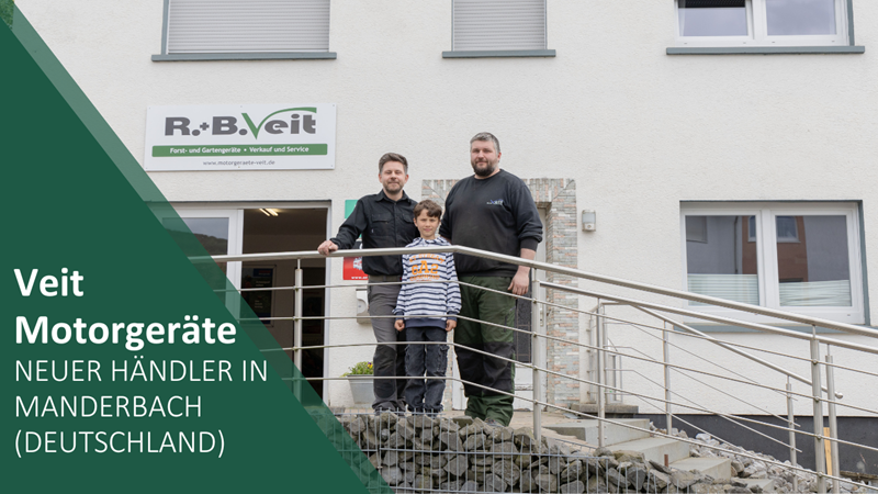Veit Motorgeräte: unser neuer Händler in Manderbach (Deutschland)!