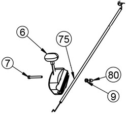 ACG-unkrautmher-eco-006-Hebelgeschwindigkeit-Assembly (6, 7, 9, 75, 80)