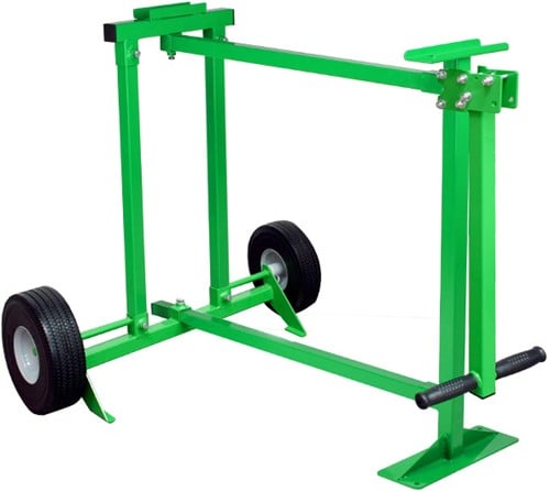 Standaard voor houtklover 7 ton met grote wielen + trekstang