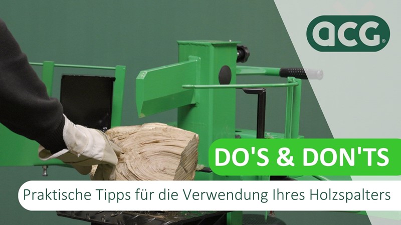 Worauf sollten Sie bei der Verwendung Ihres Holzspalters achten?