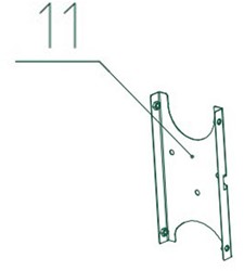 Takkenversnipperaar COMFORT CHIPPER 011 / Binnenplaat v-snaar
