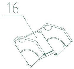 Takkenversnipperaar COMFORT CHIPPER 016 / Invoertrechter deksel