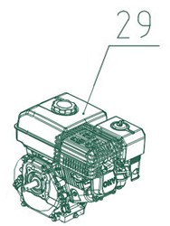 Takkenversnipperaar COMFORT CHIPPER 029 / Motor (B&S CR950)