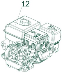 Holzhäcksler COMFORT PLUS CHIPPER 012 / Motor (B&S XR2100)