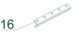 Holzhäcksler COMFORT PLUS CHIPPER 016 / Einstellplatte gegen Messer