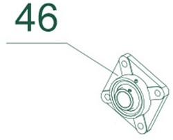 Holzhäcksler COMFORT PLUS CHIPPER 046 / Lagergehäuse F206