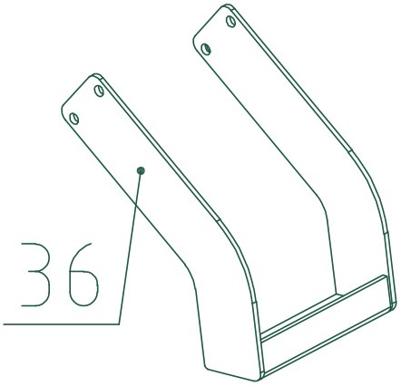 Takkenversnipperaar ECO CHIPPER 036 / Steunvoet