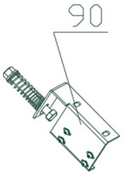 Takkenversnipperaar ECO CHIPPER 090 / Bevestigingsplaat voor veiligheidsschakelaar